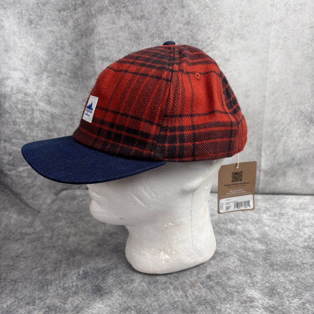 Patagonia Adult Range Flat Billed Snapback Trucker Hat in Cascade Burnished Red - Picture 2 of 9